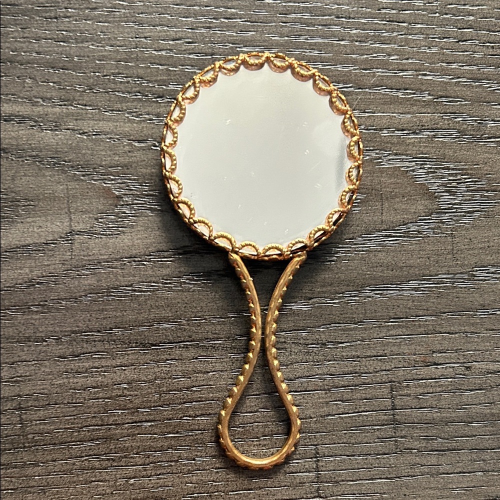Vintage Limoges porcelain pocket mirror and trinket box - Picture 4 of 8